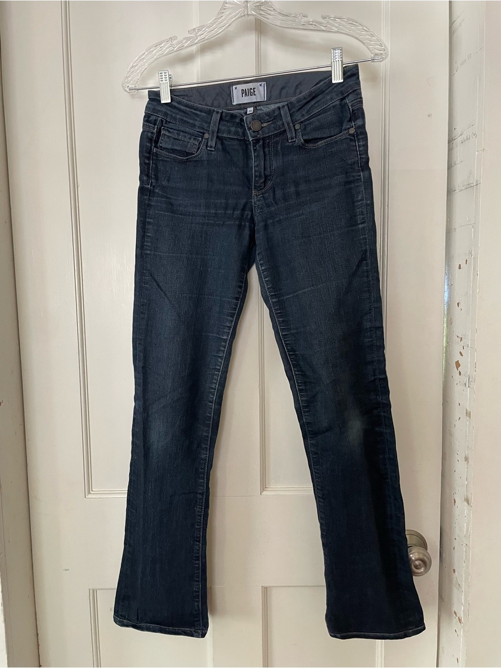 PAIGE Women's Dark Indigo Bootcut Jeans